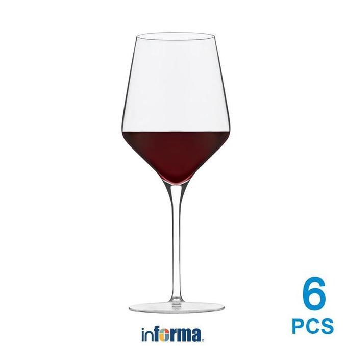 New- Informa Libbey 350 Ml Set 6 Pcs Brilliance Gelas Wine Piala Minuman Perlengkapan Bar Peralatan 