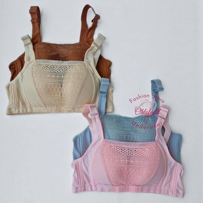 3 Pcs Bra Kemben Tiana Teli Twinerry Hanabra Toyazi 701 Kait 4 Cup Besar Bh Wanita Dewasa Tanpa Kawa