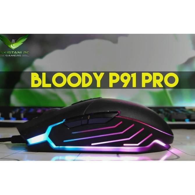 Xcinox- Bloody P91 Pro Rgb Ultra Core 3+4 Activated Gaming Mouse 16K Dpi Pmw3389