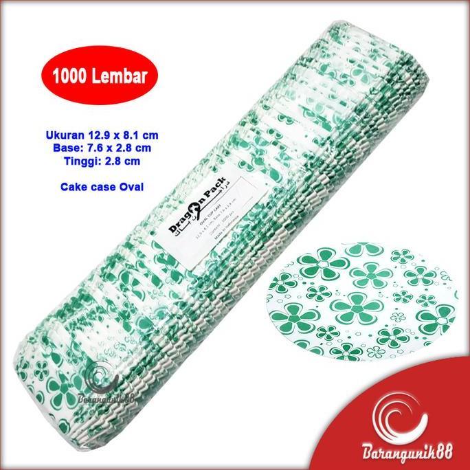Kertas Bolu Kukus Oval 129mm 1000 Lembar Risol Cake Case Cup Cake