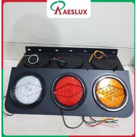 Stoplamp Bulat Hino Hitam 283 Lampu Belakang Truk Lampu Rem Truk High Quality