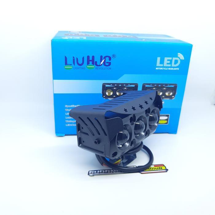 Lampu Tembak Laser Foglamp Sql 3 Mata 2 Mata High Low 2 Warna Original Dan Terpercaya