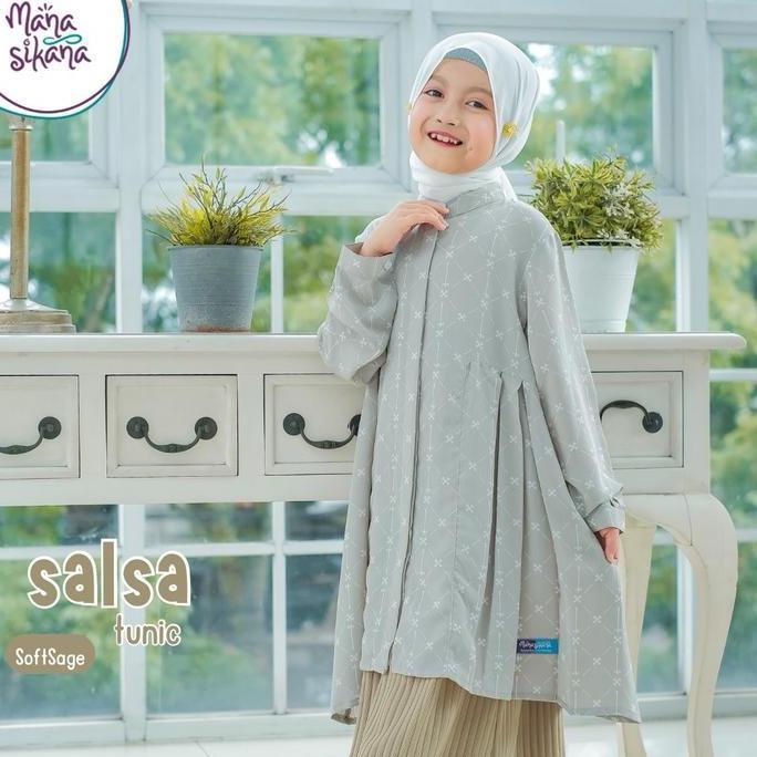 FREE ONGKIR MANASIKANA SALSA TUNIK MOTIF ETNIK ANAK PEREMPUAN 2-13 TAHUN (TUNIK SAJA)