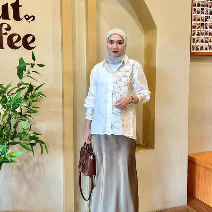 Cntikk- Luisa Shirt Atasan Wanita Kekinian Premium Mewah Exclusive