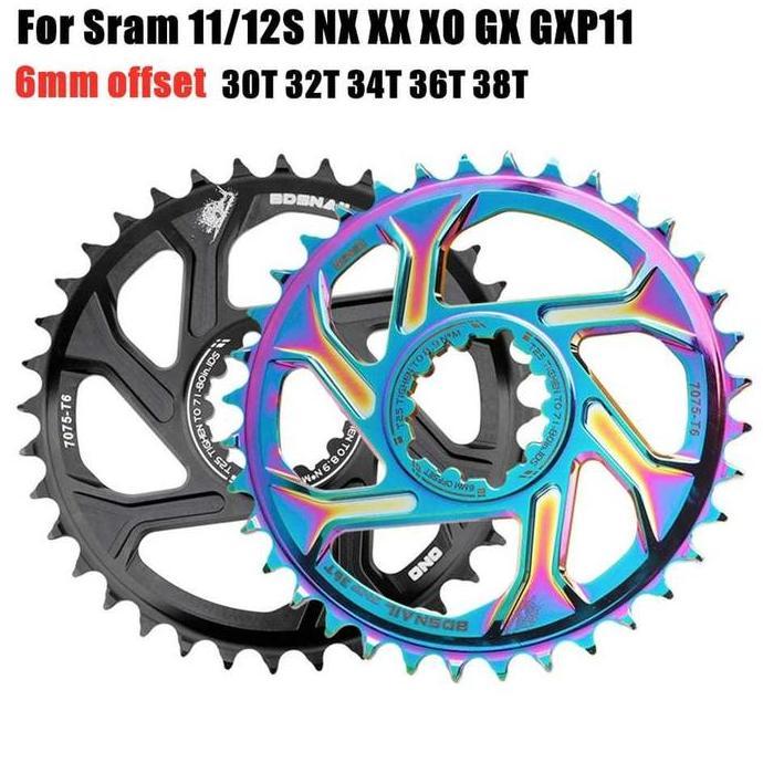 New Item, Chainring Chain Ring Snail Gxp Offset 6Mm 32T 34T 36T 38T Crank Gxp X9 8 - 11 S Direct Mou