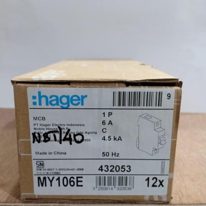 Diskon Mcb 6A Hager/ Mcb Hager 6A