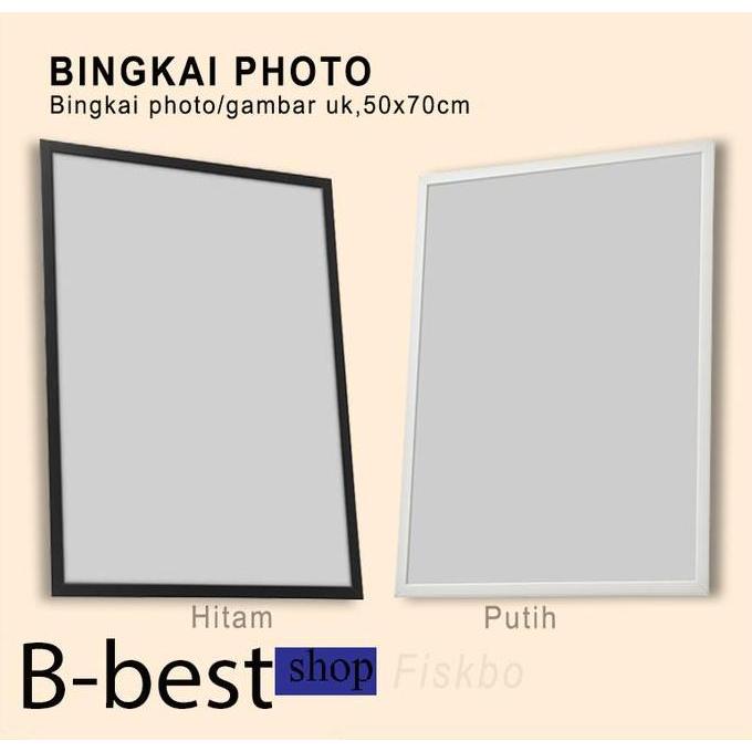 Frame foto minimalis / bingkai gambar ukuran 50x70 cm bingkai photo