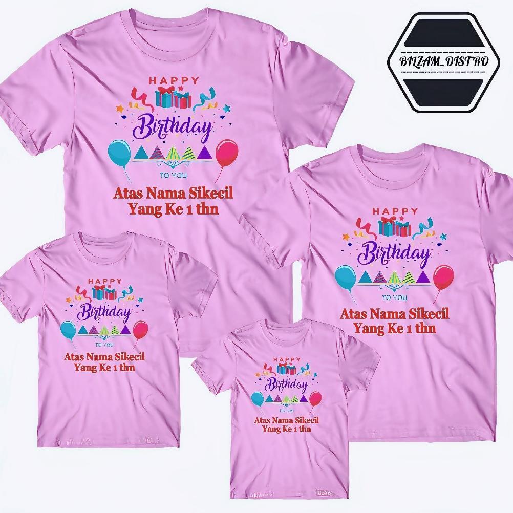 Premium Kaos Ulang Tahun Couple Keluarga / Baju Ulang Tahun Anak / Kaos Ulang Tahun Couple Family Fo