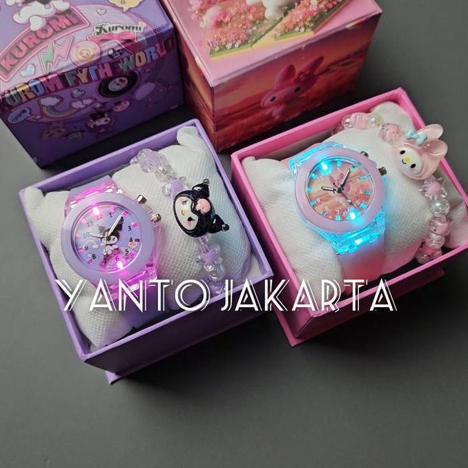 NEW KADO - Jam tangan anak perempuan free gelang