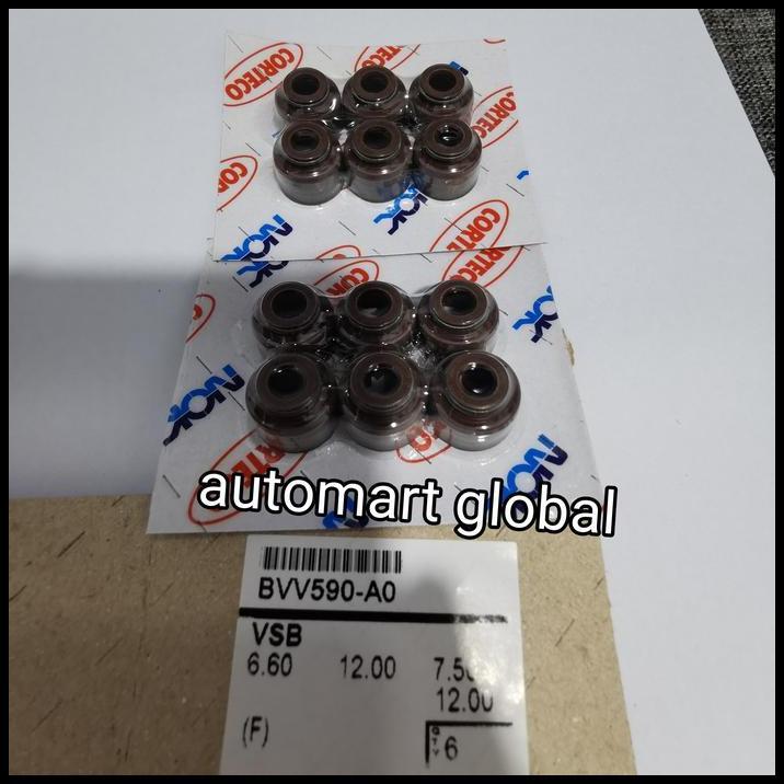TERLARIS OIL SEAL KLEP MITSUBISHI T120SS CARBULATOR BVV-590-AO NOK 12PC 
