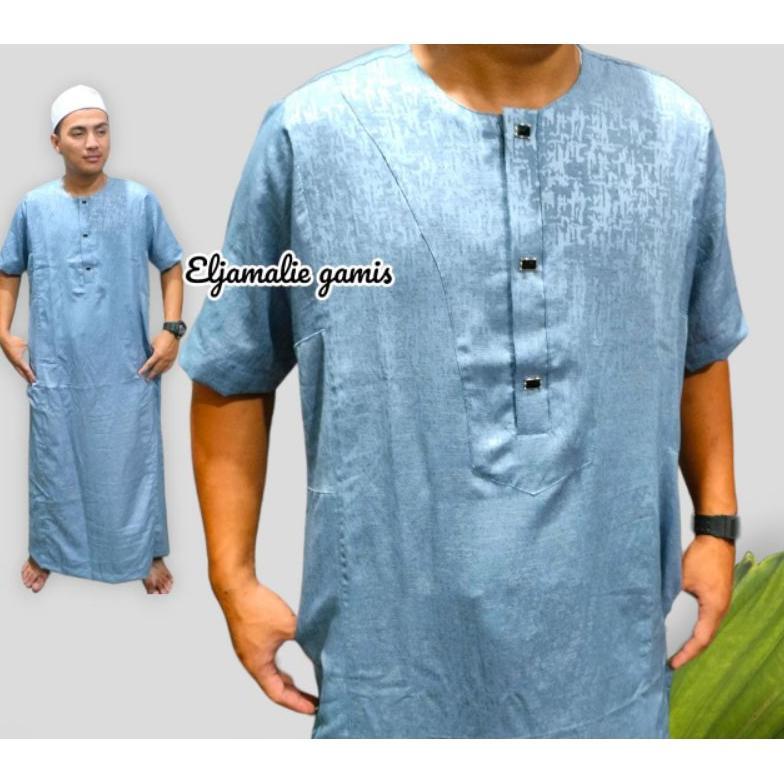 Awet Jubah Gamis Pria  Motif Jaguar Gamis Jubah Muslim Pria