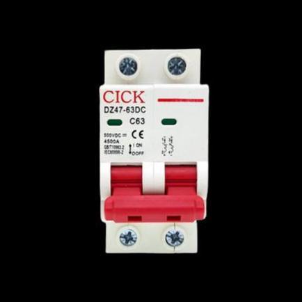 Terjangkau Mcb Dc 63A Mcb Pv 500V 63 Amper Mcb 2P 2Pole Mcb Panel Surya