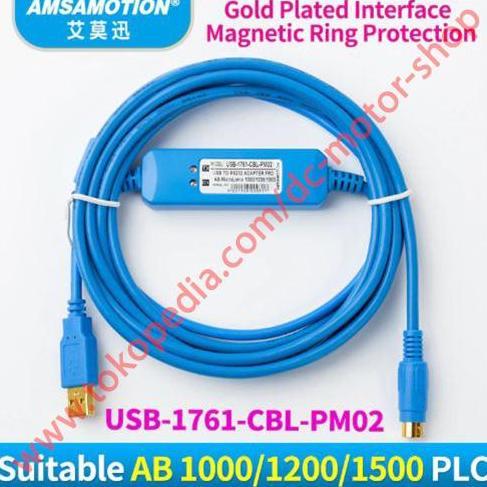 Miliki Usb 1761-Cbl-Pm02 Cable Plc Allen Bradley Ab Micrologix 1000 1200 1500