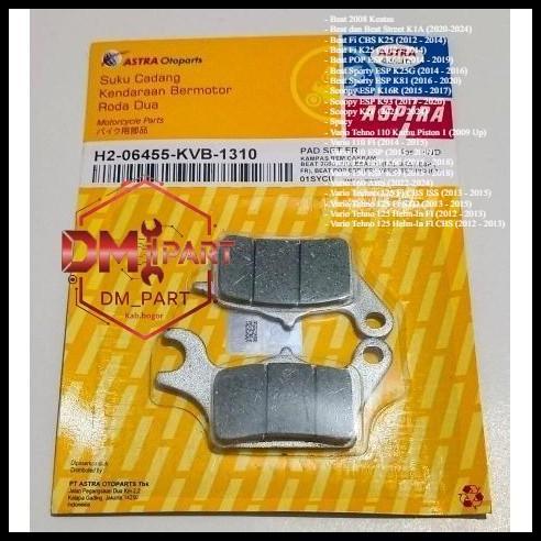 TERMURAH DISPAD KANPAS DISCPAD KAMPAS REM DEPAN ASPIRA ORIGINAL BEAT SCOOPY SPACY STREET POP BEAT FI