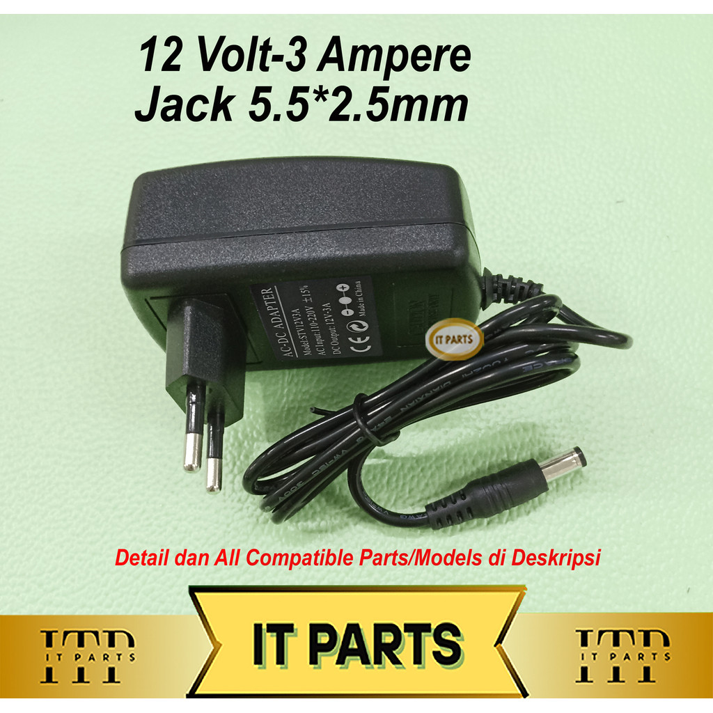 Adaptor 12V 3A Adaptor 12 Volt 3 Ampere