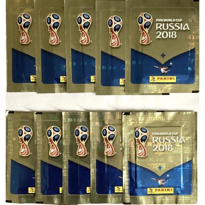 Ready Panini FIFA World Cup Russia 2018 Official Sticker Collection (10Packs, 50 Stickers)