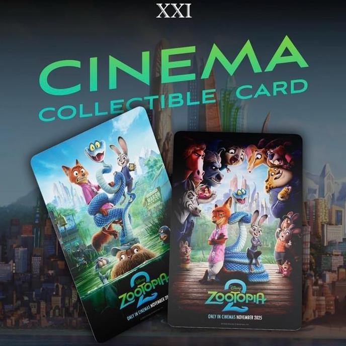 Ready Official Zootopia 2 Collectible Card, Cinema XXI