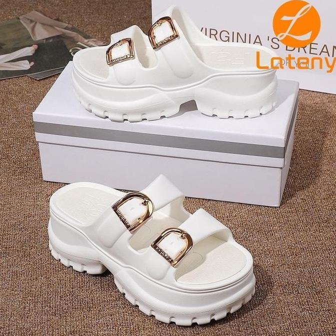 DISKON LATENY SANDAL WANITA KEKINIAN TINGGI SANDAL FUJI WANITA WEDGES KOREA SANDAL JELLY WANITA