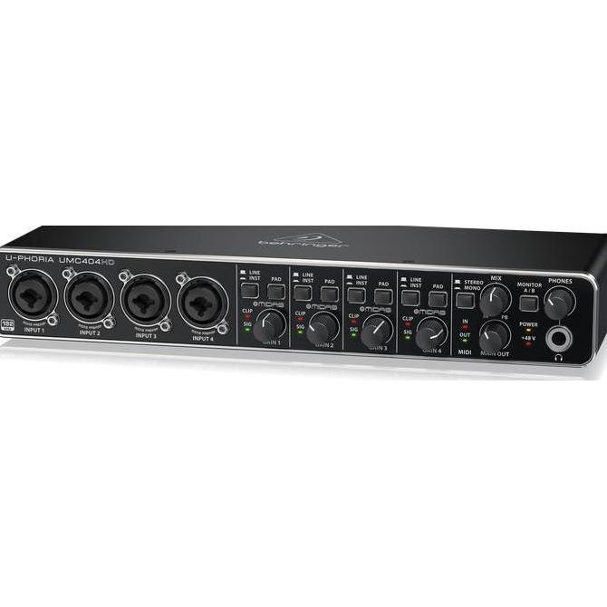 BEHRINGER UMC404HD Soundcard 4 Channel Input Output 24-Bit / 192 kHz