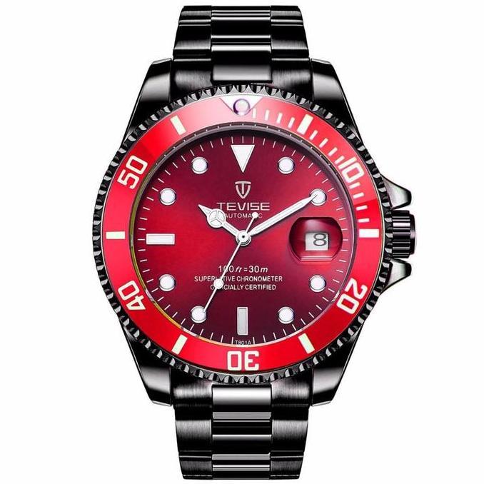 Jam Tangan Ekslusif Tevise Full Automatic Orinal Tahan Air