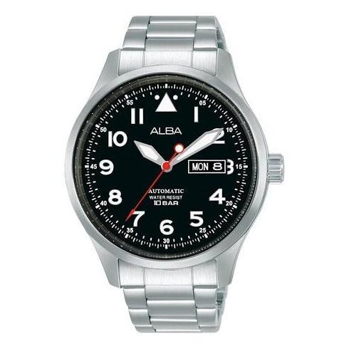 Alba Men AL4205X1 AL4205 AUTOMATIC SILVER BLACK