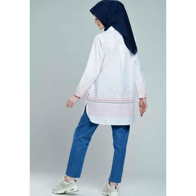 Flamoush Hazema Pink Kemeja Casual Wanita