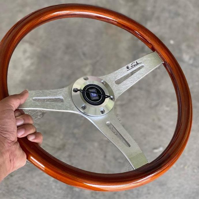 Lgsngkirim- Stir Kayu Classic Ring 15 Inc Universal Datar Dan Semi Celong