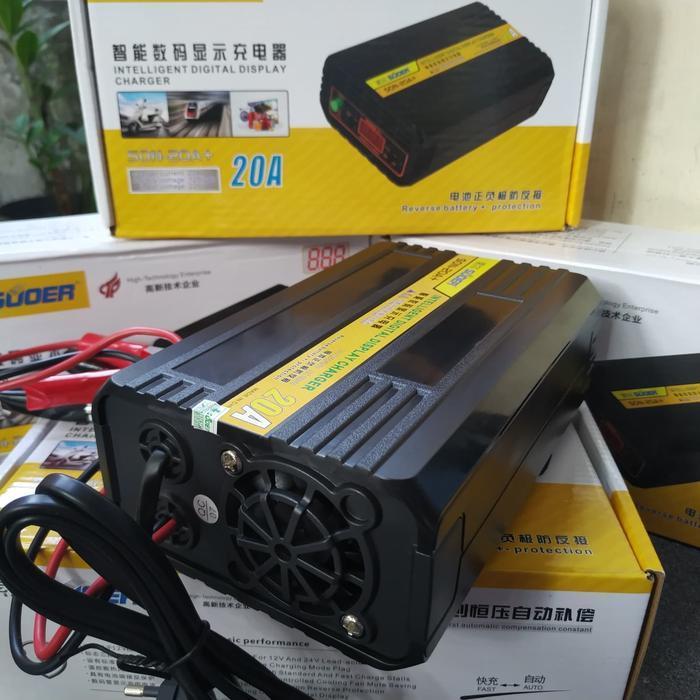 Cas Aki Charger Accu Charge Accu 12V 24V Souer 20A 20 A Otomatis Original Dan Terpercaya