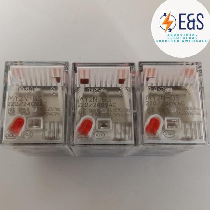 Miliki Relay Omron My2N Gs Ac 220V + Socket Omron Original My2