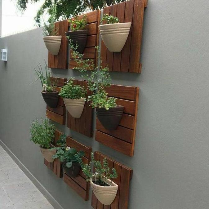 pot dinding rak pot tanaman pot tanaman kayu