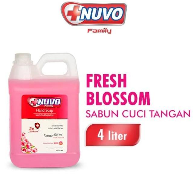 Sabun Cuci Tangan Nuvo 4 Liter Merah Pink