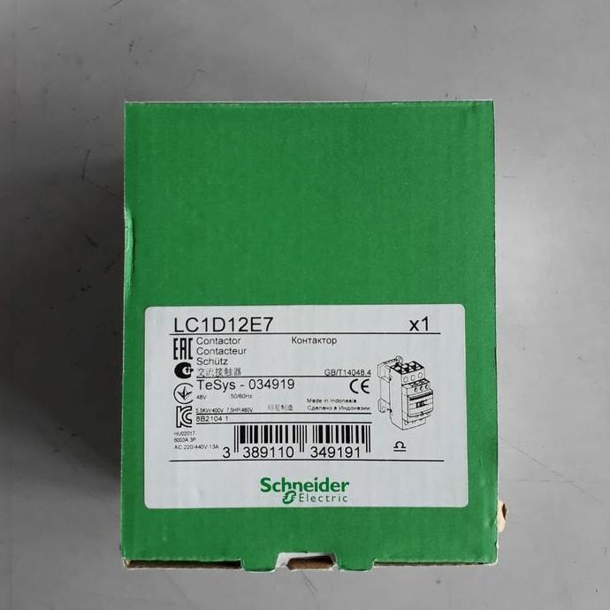 Spesial Kontaktor Lc1D12 Koil Ac Contactor Lc1 D12 Koil Ac Schneider
