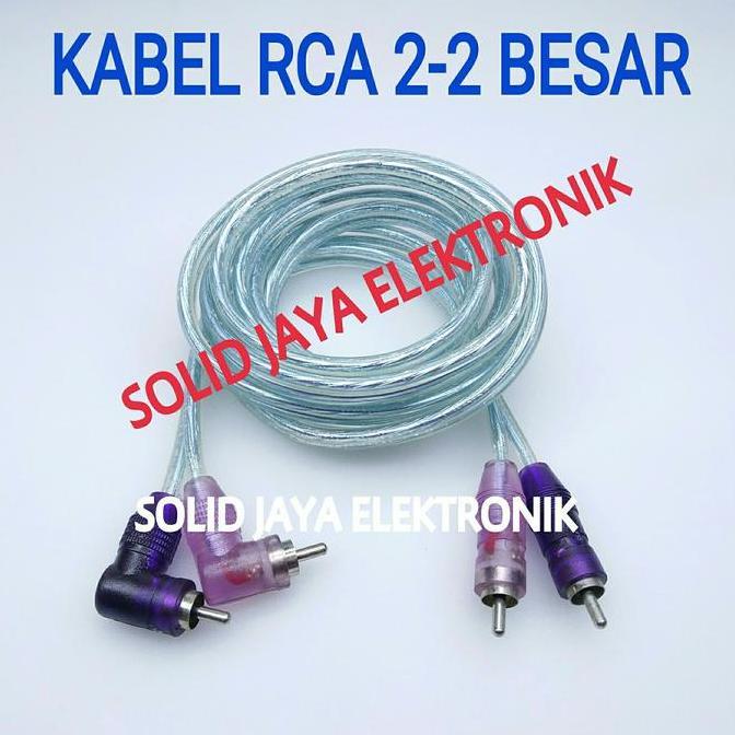 KABEL RCA 2-2 1 M BAGUS KABEL RCA 1 METER 2-2 KABEL AUDIO RCA JEK L