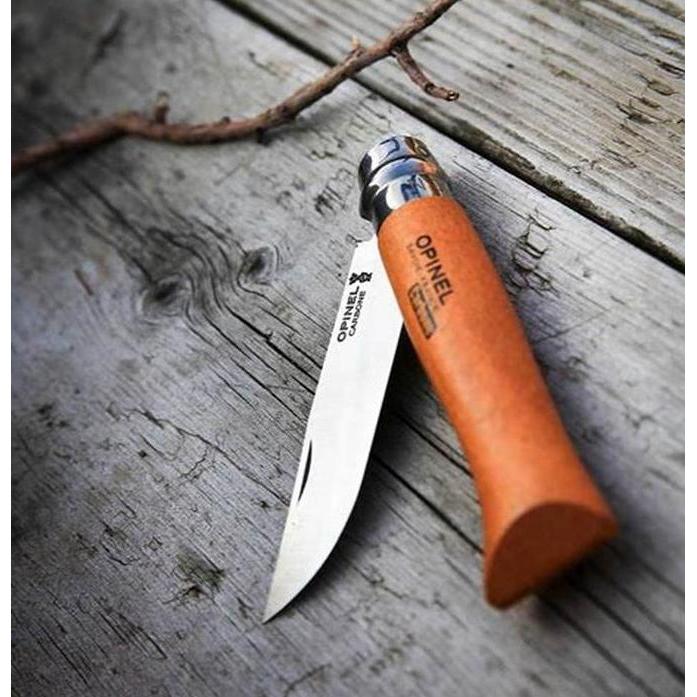 Pisau Lipat Opinel Folding Knife Carbon Camping Hiking Survival No 6 7 8 9 10 12