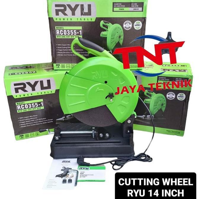Promo MESIN POTONG BESI 14 INCH RYU RCO 355-1 / CUT OFF RYU RCO 355 14" Diskon