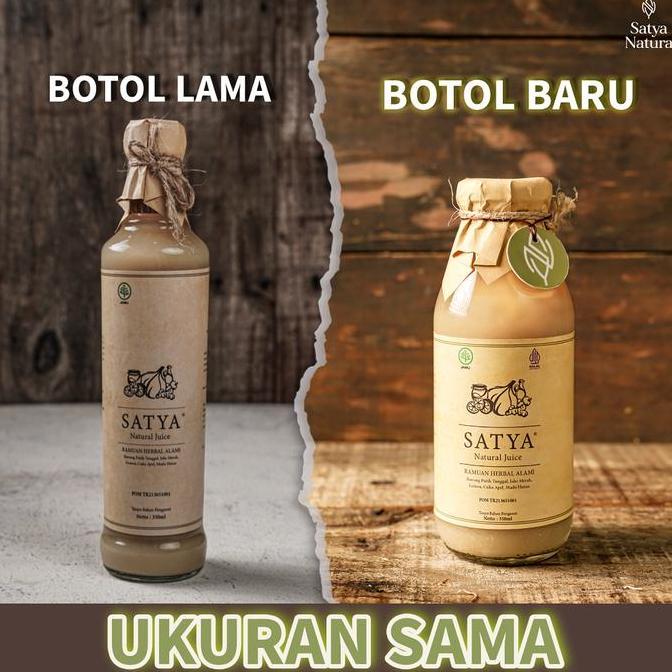 SATYA Natural Juice (PAKET 3 Botol) Jus Bawang Putih Tunggal BPOM TR