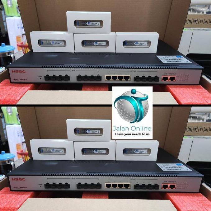 BEBAS ONGKIR - OLT HSGQ EPON XE08 L3 8Pon UPLINK 10G 8port HSGQ XE08ID