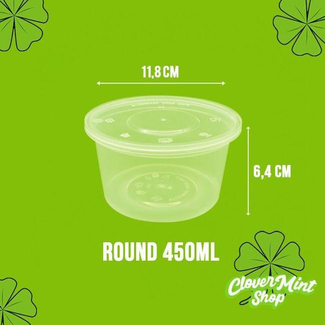 MANGKUK PLASTIK 450 ML (500PCS)/BOWL/KOTAK MAKAN/THINWALL/CUP PLASTIK
