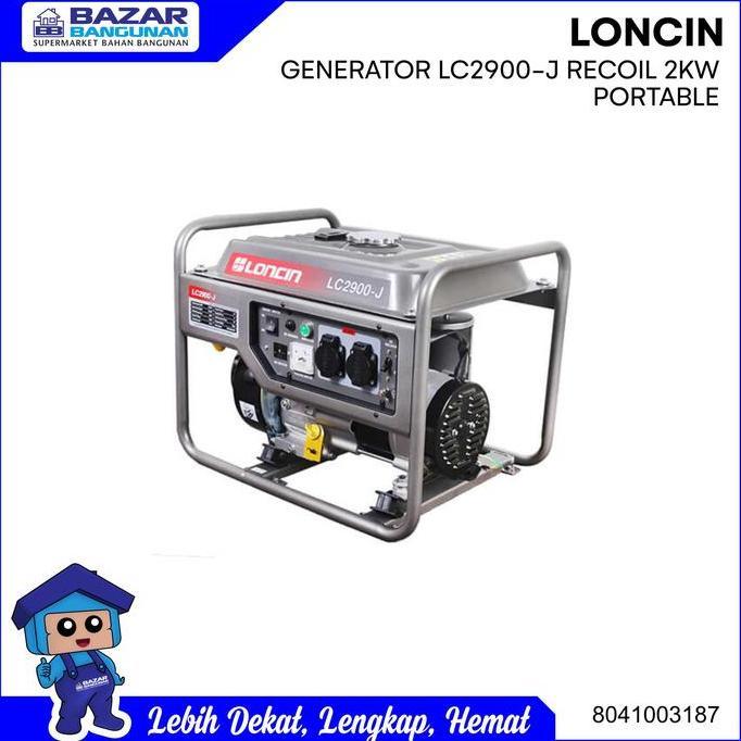 Loncin - Mesin Genset Generator Listrik Bensin Lc 2900 J Lc2900J 2000 W
