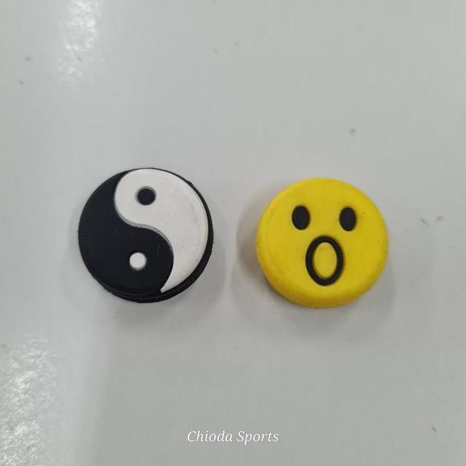 Damper Dampner Dampener Vibration Peredam Getar Senar Raket Tenis Hiqua Hi Qua Hi-Qua Bulat