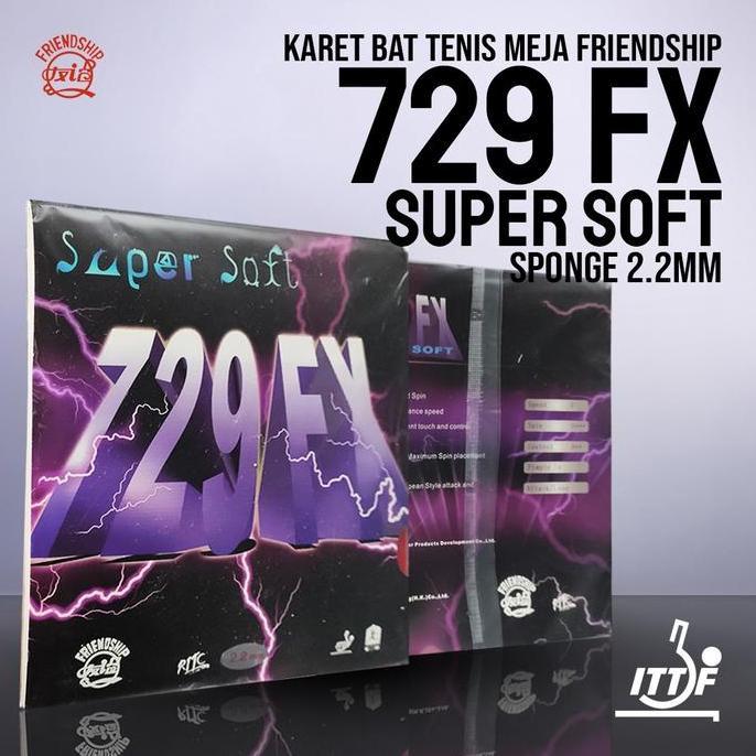 Karet Bat Tenis Meja Friendship 729 FX Super Soft