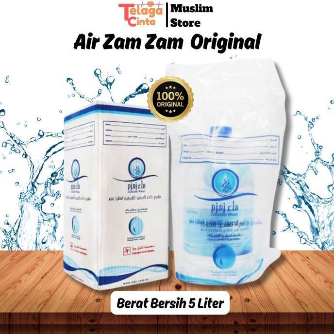 Air Zam Zam 5 Liter, Air Zamzam Asli, Zamzam Water Original 100%