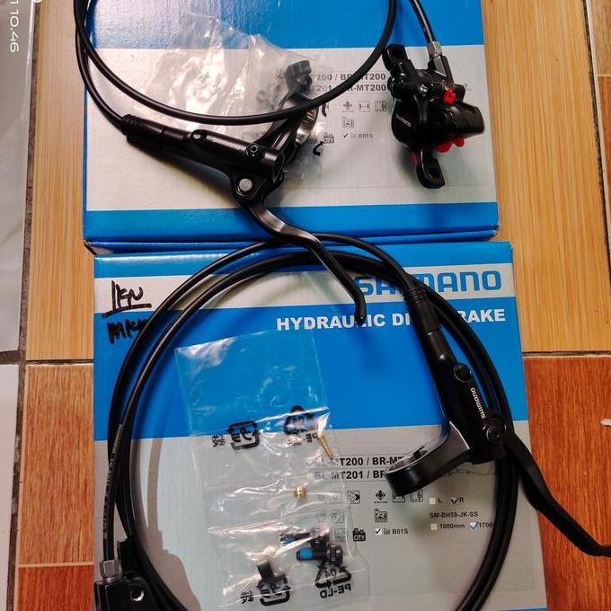 Rem Cakram Sepeda Hidrolik Shimano Seri Mt200 Via Malaysia
