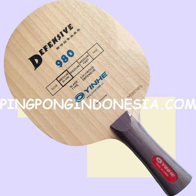 Yinhe 980 Defensive - FL - Blade Kayu Pingpong Tenis Meja Bat Bet