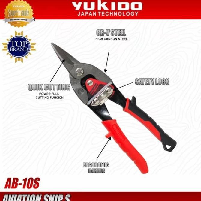 Gunting Holo 10 inch Gunting Baja Ringan Lurus Gunting Hollo gunting seng lenceng kanan/kiri Alat Po