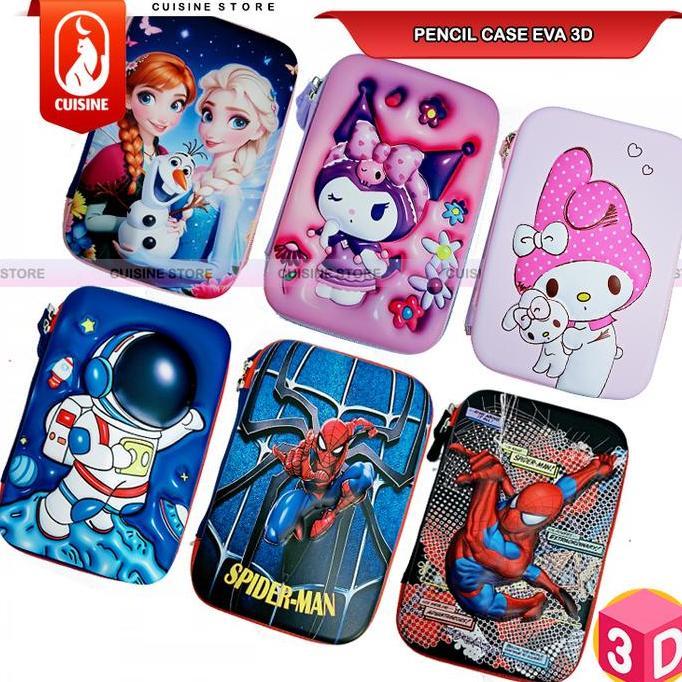 kotak pensil 3D Timbul EVA UNICORN STAR WARS 22 CM Tempat pensil Pulpen anak Sekolah / Pencil case 3