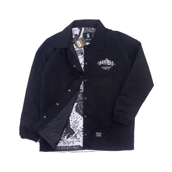 Soldierside Familia Jacket Windbreaker "Death Pedals" Black WB120 hitam jaket Parasut Pria Nyaman