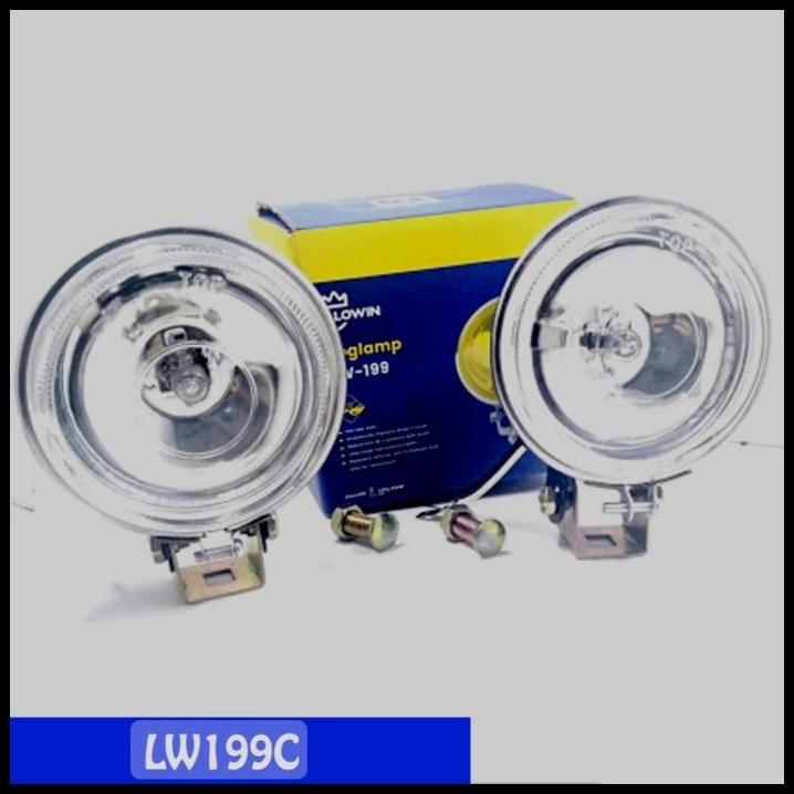 HOT DEAL LAMPU SOROT /LAMPU TEMBAK/FOG LAMP HALOGEN 12V/55 W H3 BULAT 3" PUTIH 
