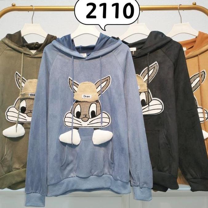 Sweater hoodie bahan suede premium pria wanita
