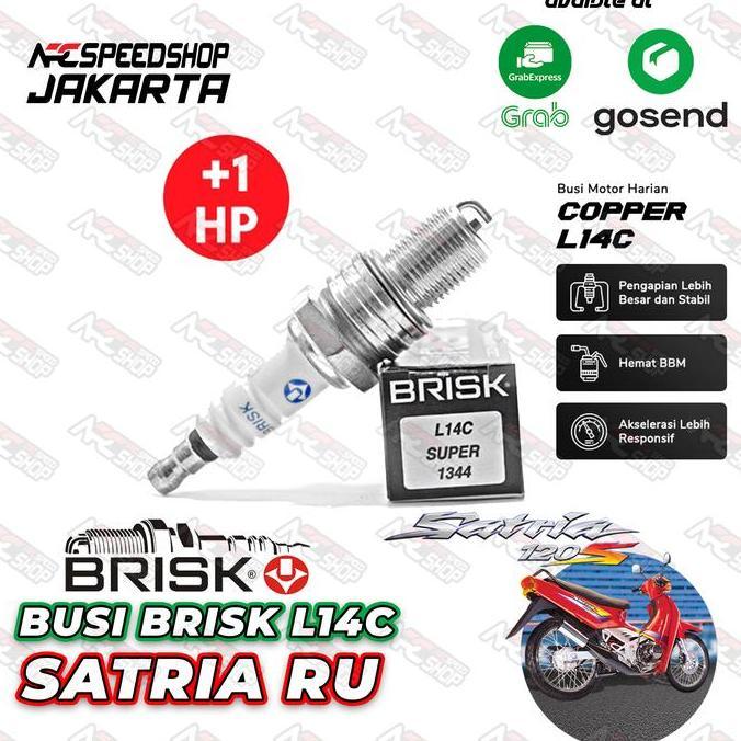 Busi Motor Suzuki Satria Ru Brisk Silver L14C